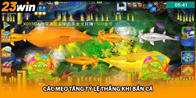 Các mẹo tăng tỷ lệ thắng khi bắn cá